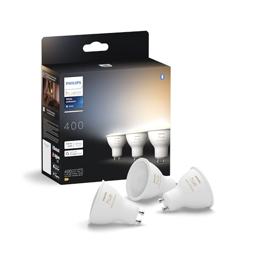 Philips Hue GU10 smarte Lampe, einstellbares warm- bis kaltweißes Licht,...