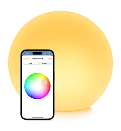 Eve Flare (Apple Home) – Tragbare smarte LED-Kugelleuchte,...