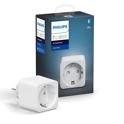 Philips Hue Smart Plug weiß, smarte Steckdose, kompatibel mit Amazon Alexa...