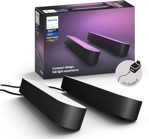 Philips Hue White & Color Ambiance Play Lightbar Doppelpack Basis-Set (500...