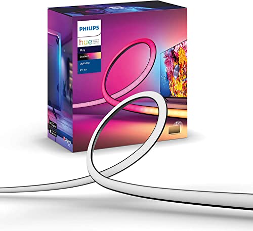 Philips Hue White & Color Ambiance Gradient Lightstrip (55 Zoll), dimmbarer...