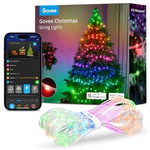Govee Christmas lights, RGBIC Weihnachtsbeleuchtung Außen 20M,...